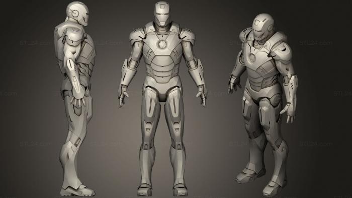 Figurines heroes, monsters and demons (Iron man, STKM_2765) 3D models for cnc